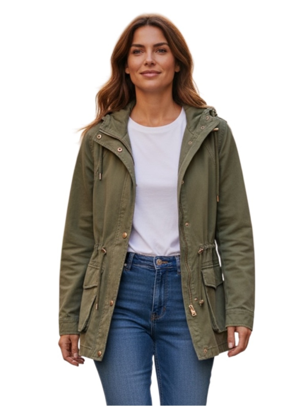 Forever 21 Olive Utility Jacket